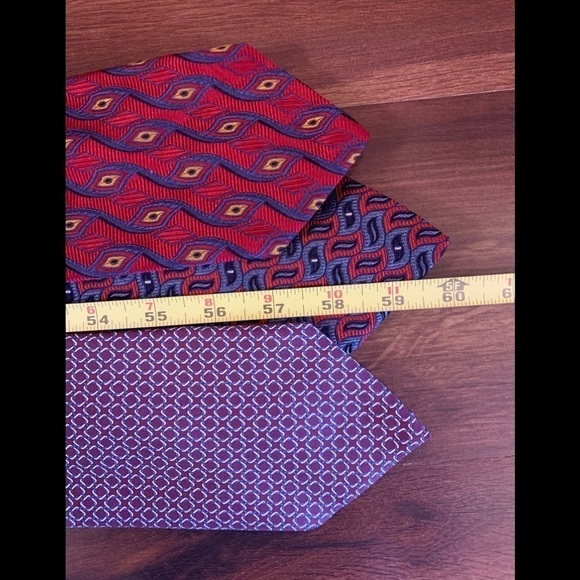 🌿SALE🌿3 BARNEYS New York Vintage 100% Silk Handmade in Italy Paisley Neckties - Picture 16 of 16